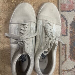 Vans Cream Casual Sneakers